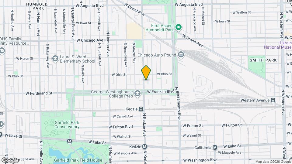 523 N Kedzie Ave Map and Location Details