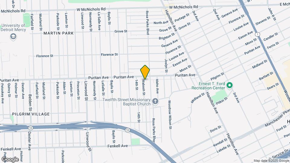 15852 Wabash St Mapa y Detalles de la Ubicación