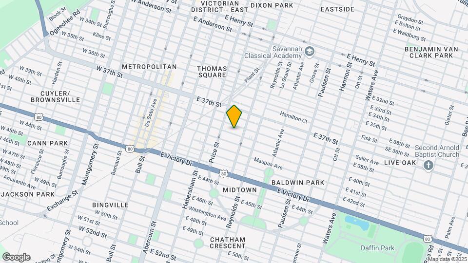 522 E 39th St Map and Location Details