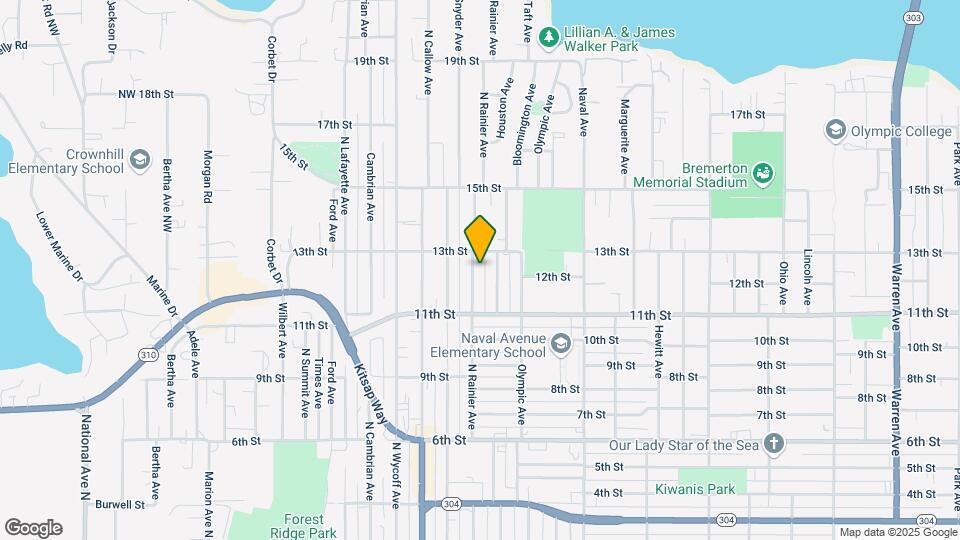 1134 N Rainier Ave Map and Location Details