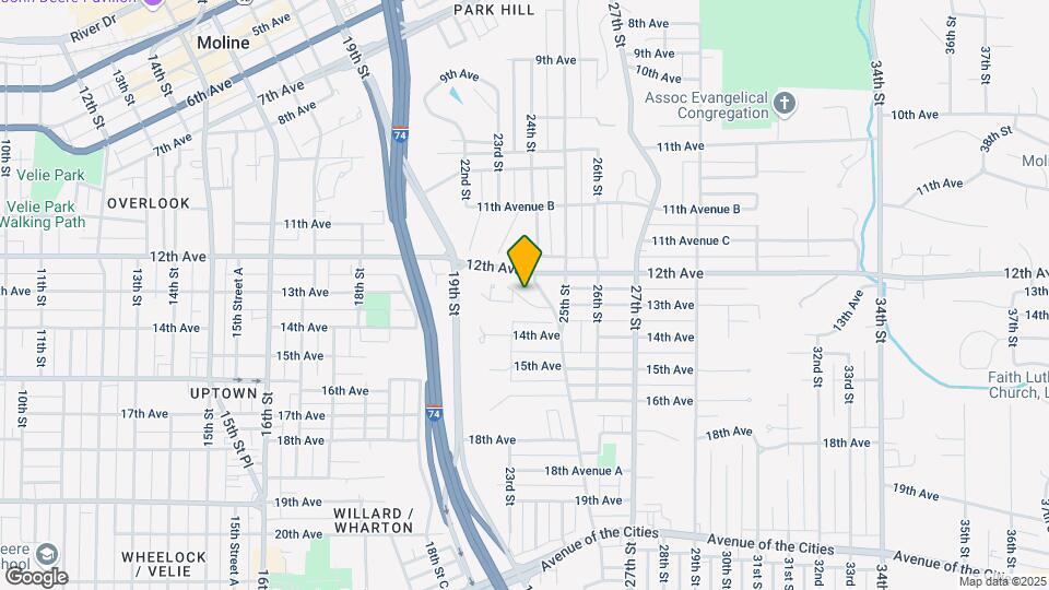 1215 24th St Pl Map and Location Details