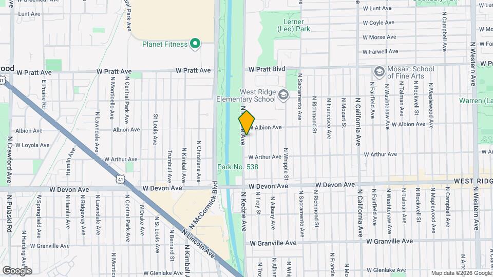 6541 N Kedzie Ave Mapa y Detalles de la Ubicación