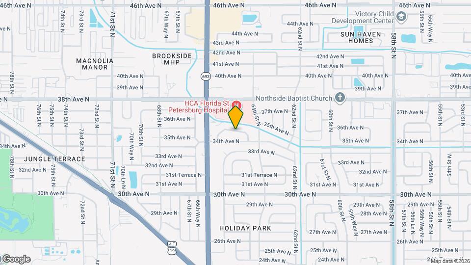 6480 34th Terrace N Map and Location Details