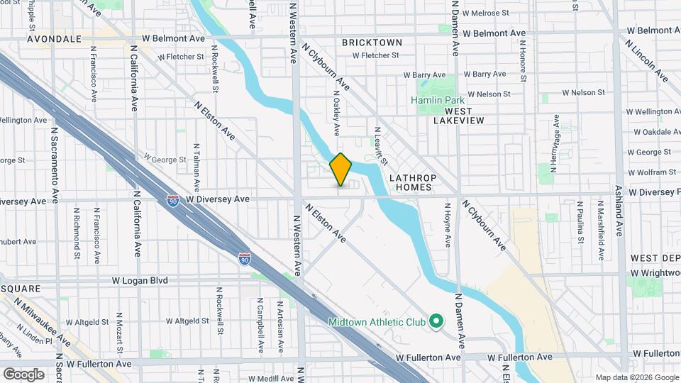 2801 N Oakley Ave, Unit 203 Mapa y Detalles de la Ubicación
