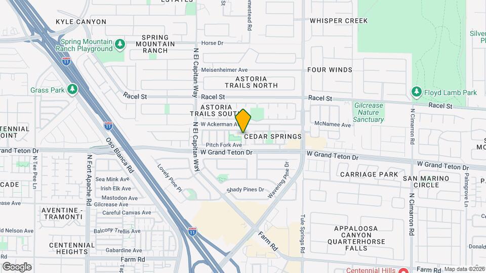 8029 N Copperhead Creek St Map and Location Details