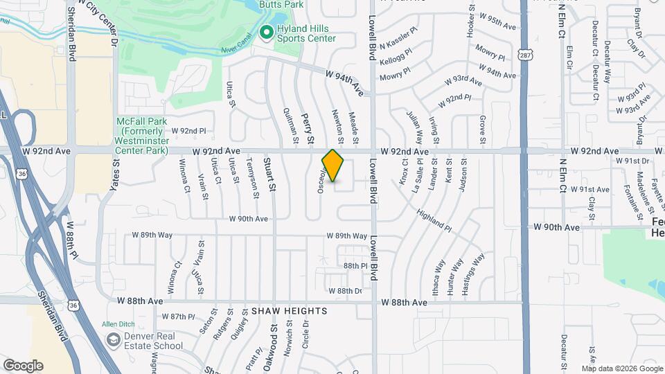 9071 Newton St, Unit A206 Mapa y Detalles de la Ubicación