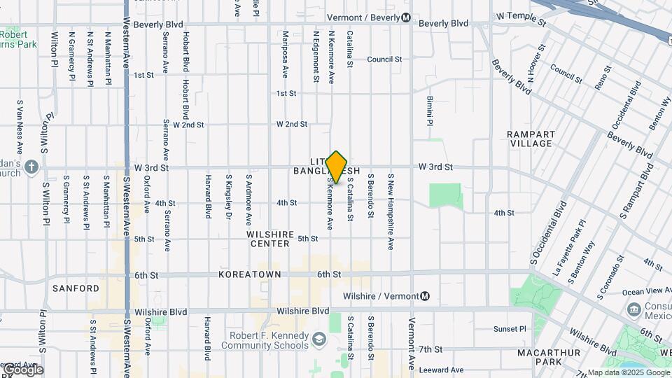 340 S Kenmore Ave Mapa y Detalles de la Ubicación