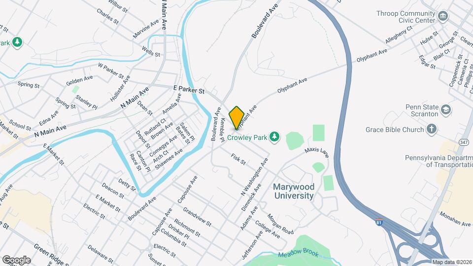 2612 Olyphant Ave Map and Location Details