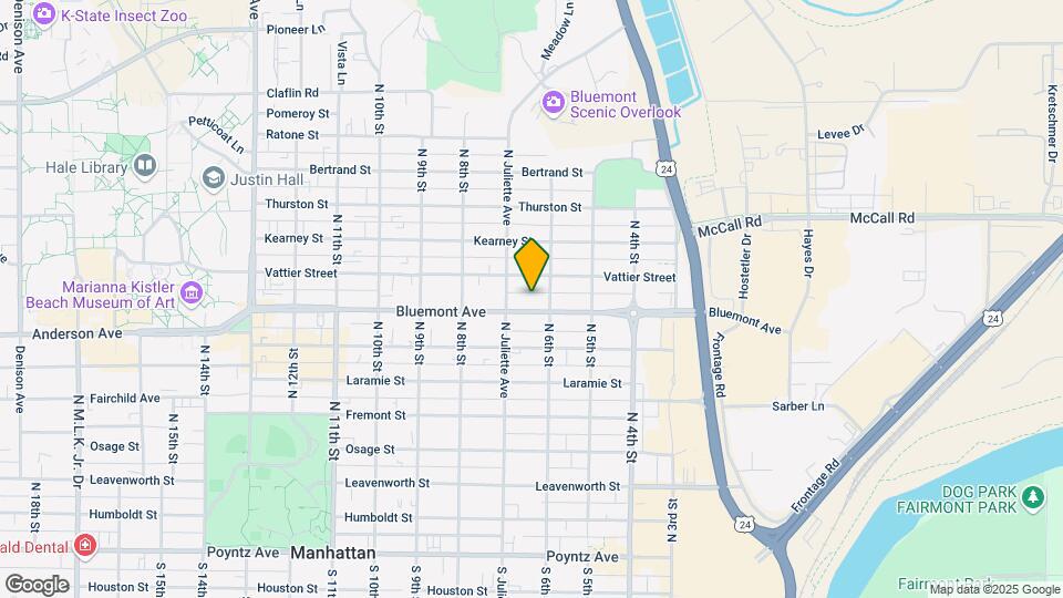 614 Bluemont Ave Map and Location Details