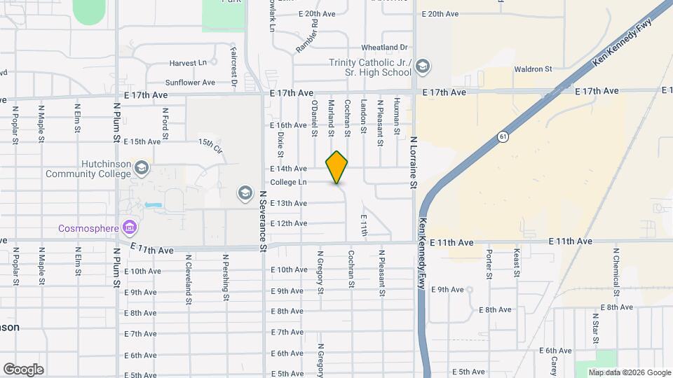 1019 College Ln Map and Location Details