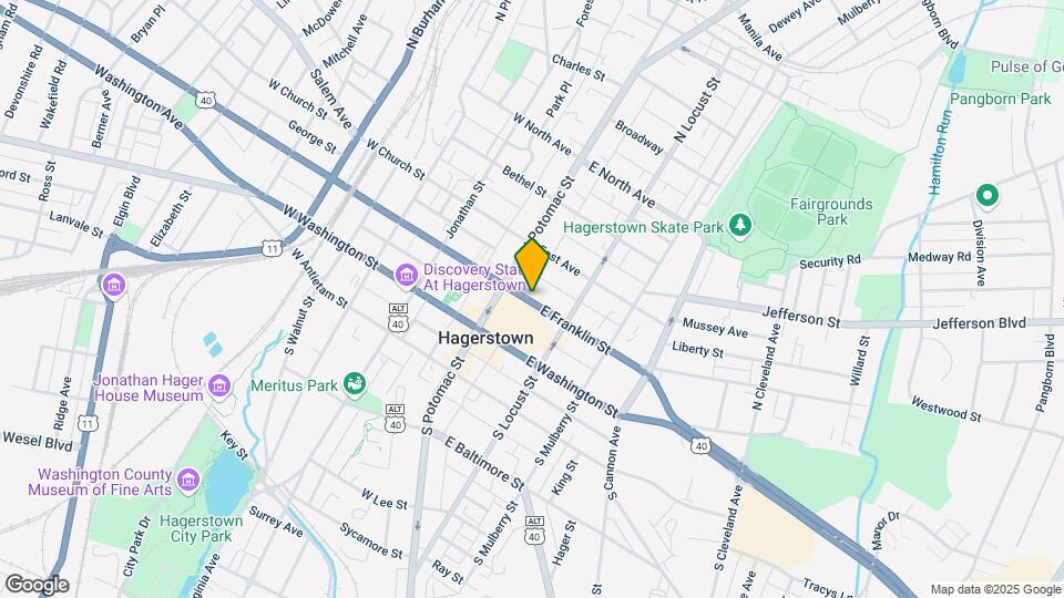 28-30 E Franklin St Mapa y Detalles de la Ubicación