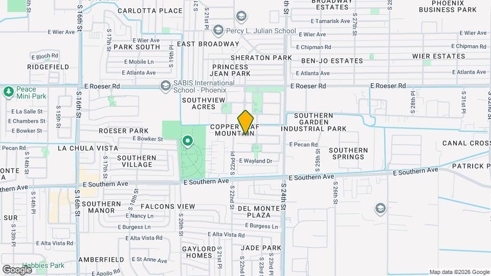 2229 E Sunland Ave Map and Location Details