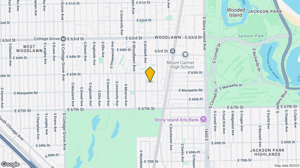 6527 S Kimbark Ave Map and Location Details
