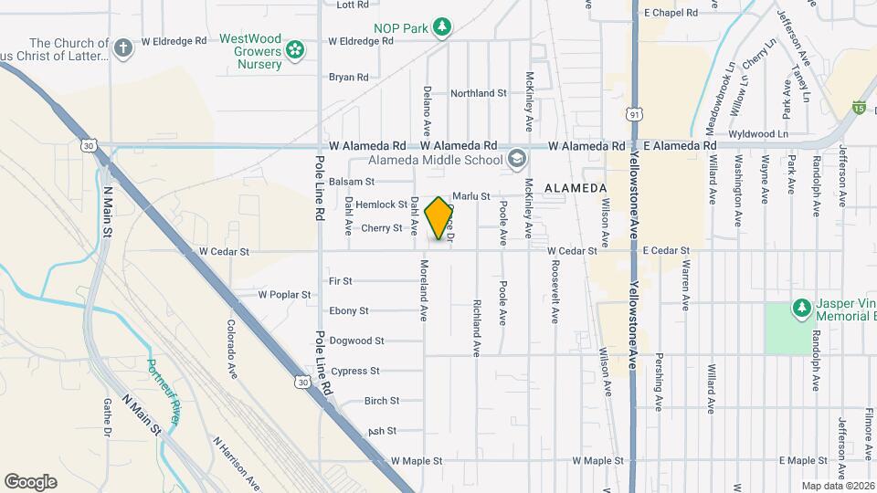 674 W Cedar St Map and Location Details