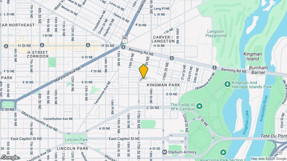 1714 E St NE Map and Location Details