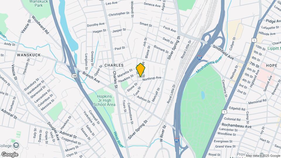 101 Northrup Ave Map and Location Details