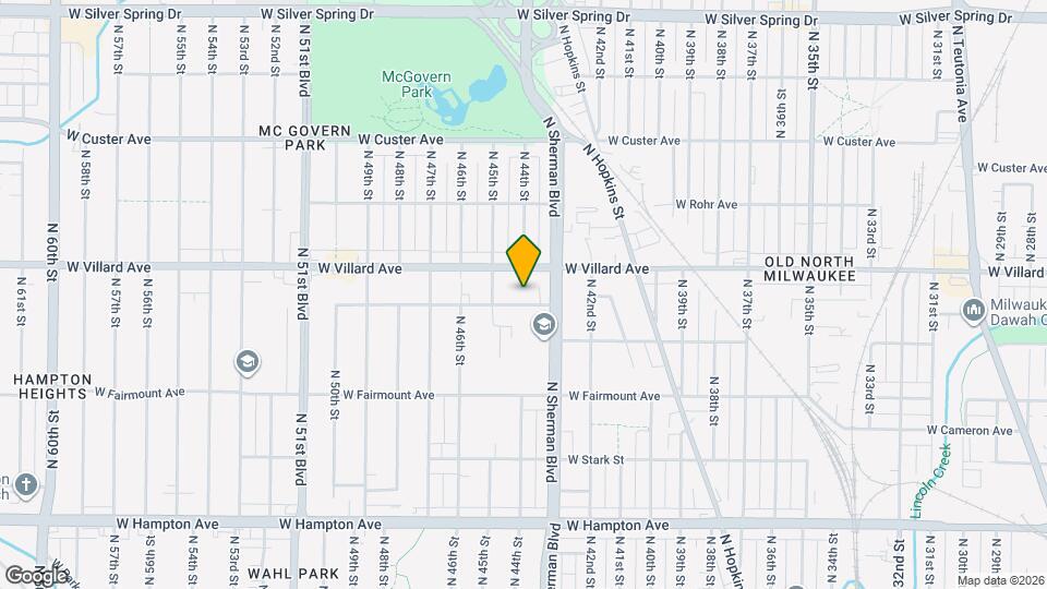 4340 W Eggert Pl. Map and Location Details