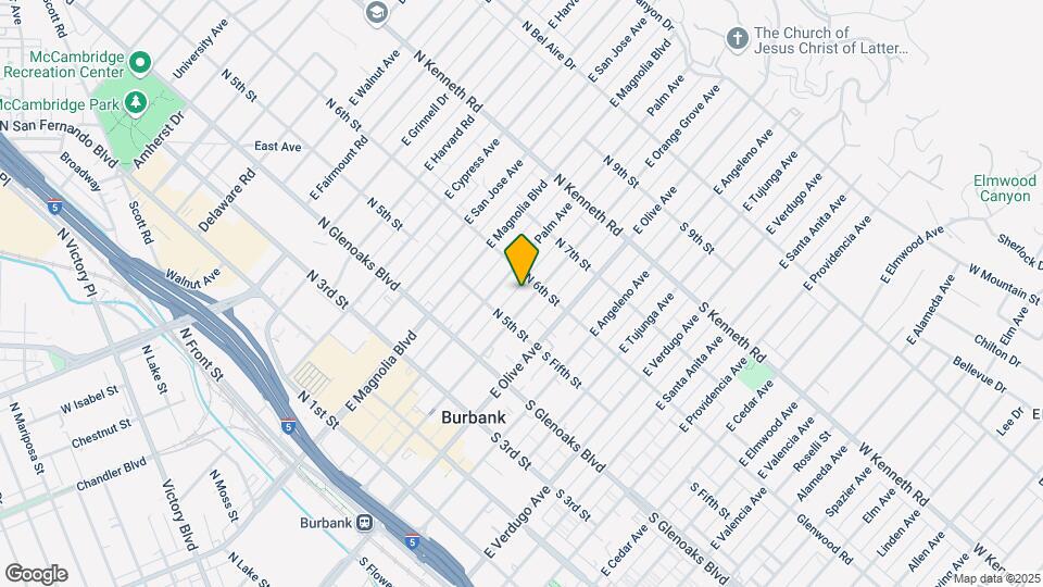 553 E Orange Ave Map and Location Details