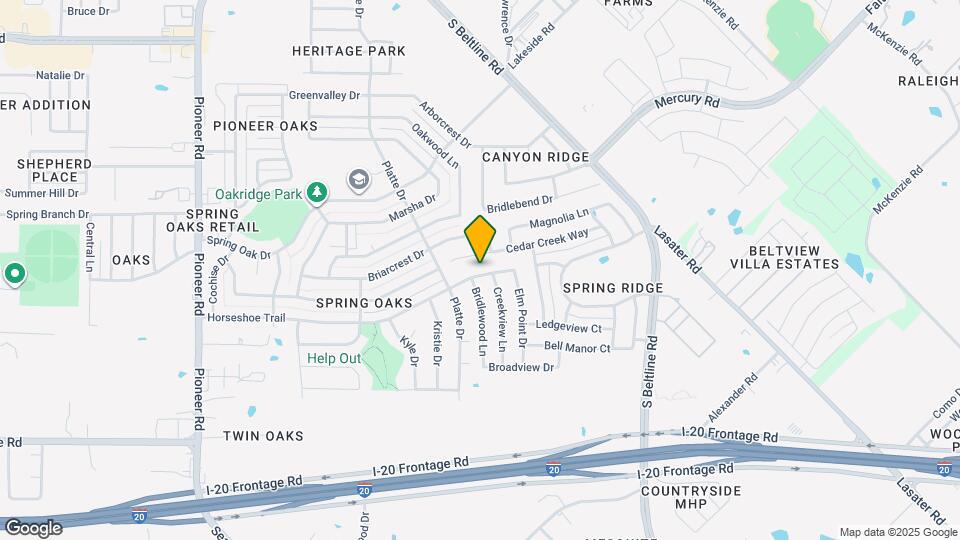 14721 Forest Hollow Dr Map and Location Details