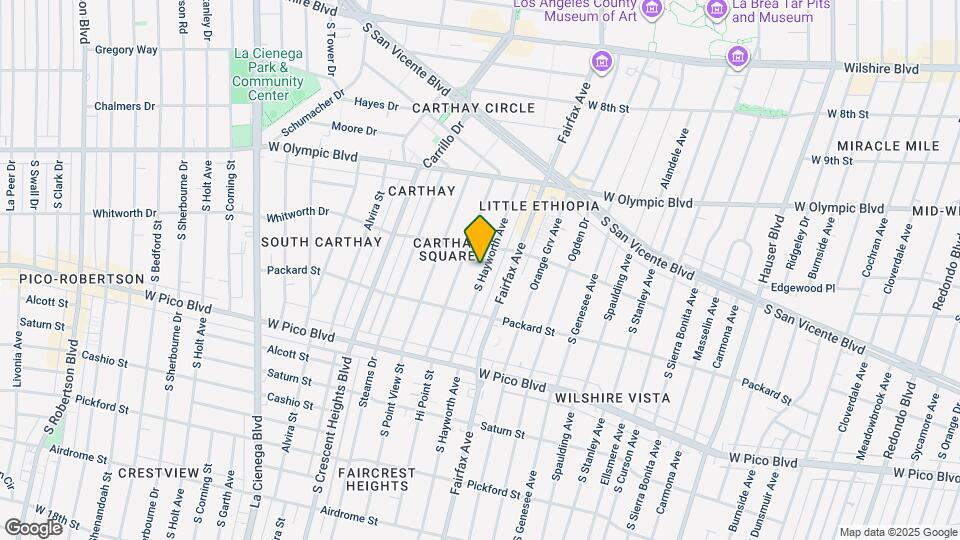 1129 S Hayworth Ave, Unit 1129 Furnished Map and Location Details