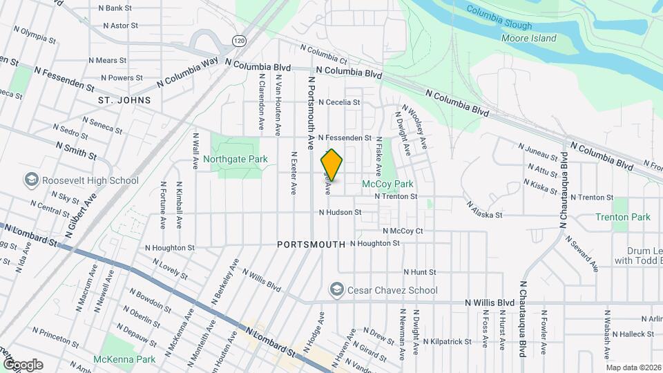 9126 N Hodge Ave Map and Location Details