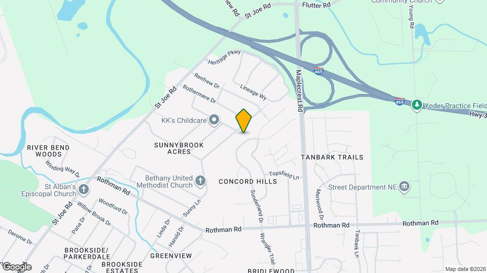 6007 Belle Isle Ln Map and Location Details