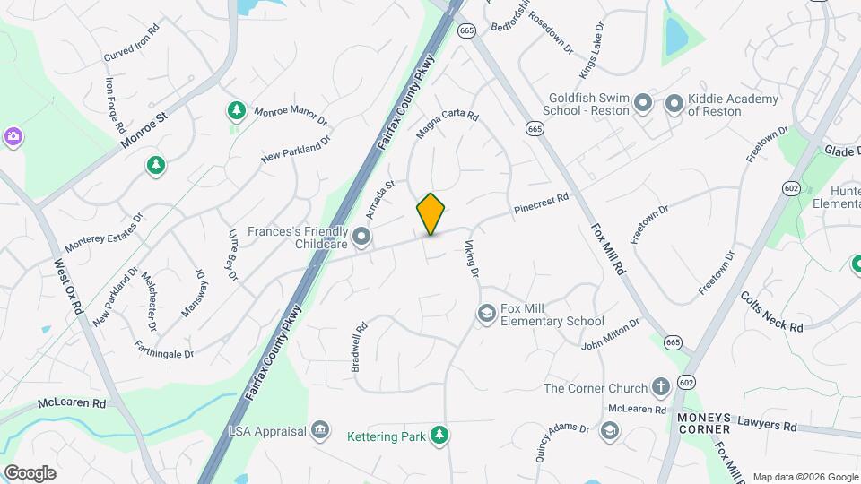 12701 Pinecrest Rd Map and Location Details