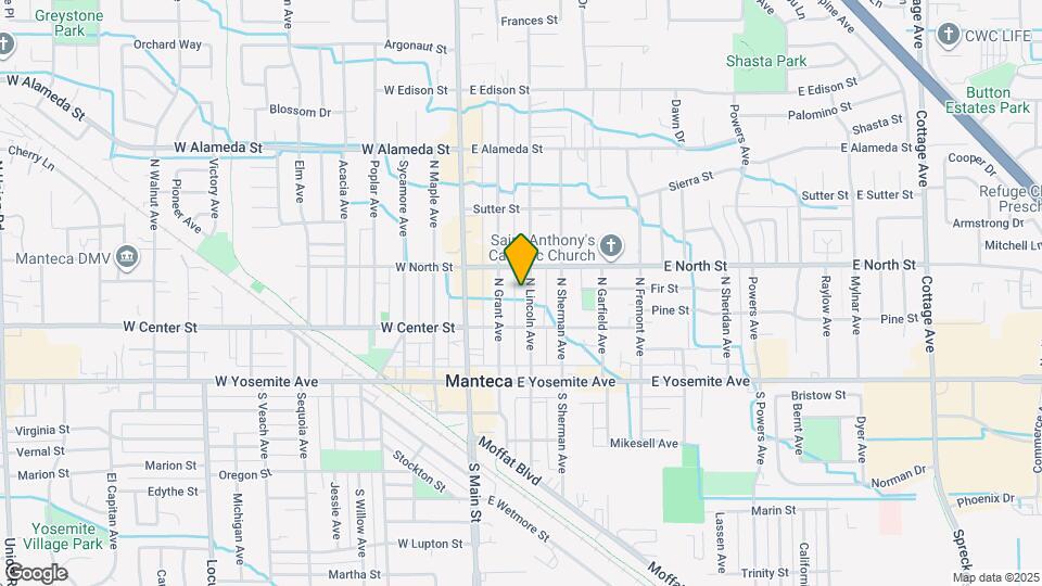 221 N Lincoln Ave Map and Location Details