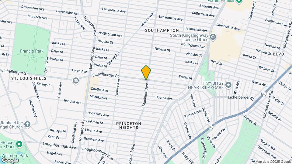 5400 Eichelberger St, Unit 1 Mapa y Detalles de la Ubicación