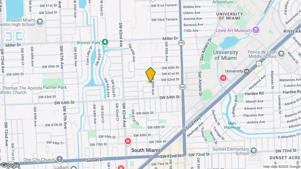 5911 SW 62nd Terrace Map and Location Details