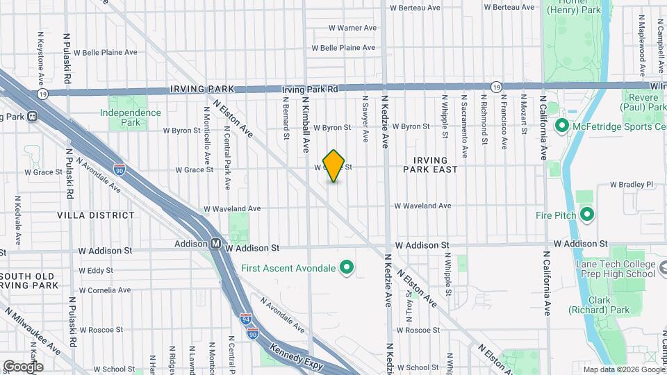 3727 N Christiana Ave, Unit 1 Map and Location Details