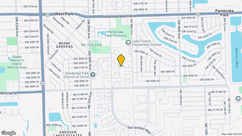 3760 SW 50th Ave Map and Location Details