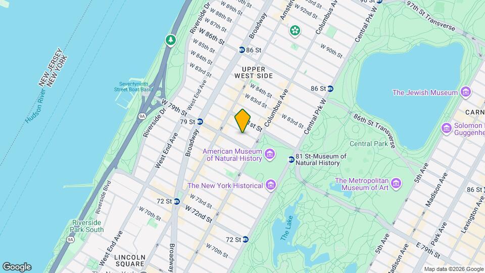 122 W 80th St Map and Location Details