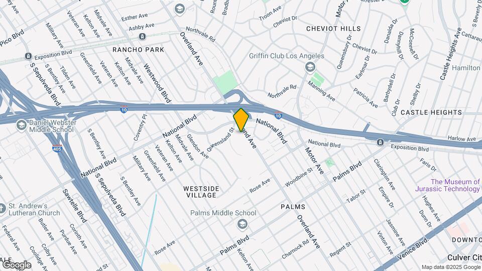 3129 Overland Ave Mapa y Detalles de la Ubicación