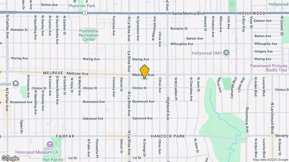 625 N Orange Dr Mapa y Detalles de la Ubicación