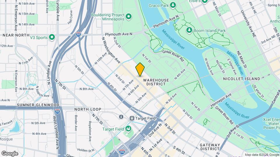 606 N Washington Ave Map and Location Details