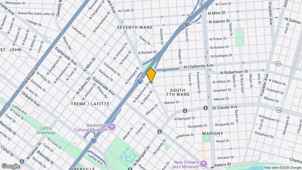 1424 St Bernard Ave Map and Location Details