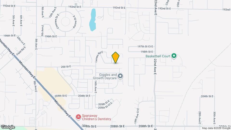 1610 199th Street Ct E Mapa y Detalles de la Ubicación
