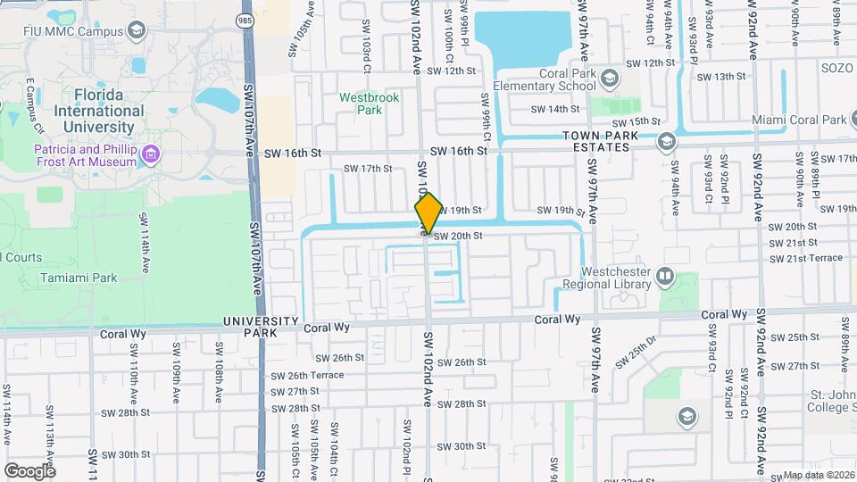 10114 SW 20th St Map and Location Details