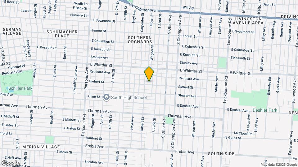 822 Siebert St Map and Location Details