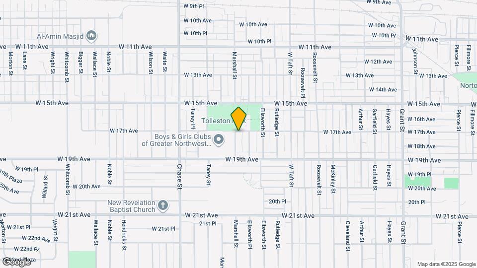 2635 W 17th Ave Map and Location Details