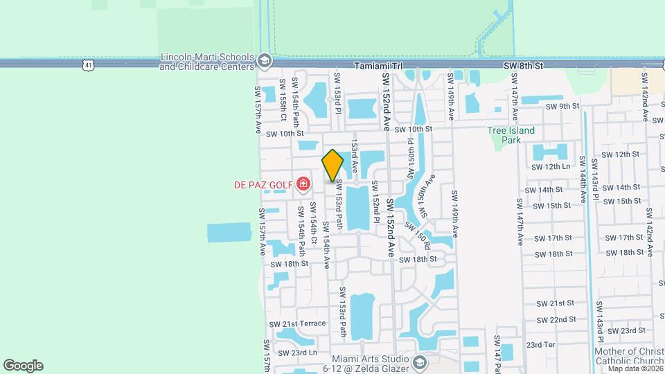 15376 SW 13th Terrace Map and Location Details
