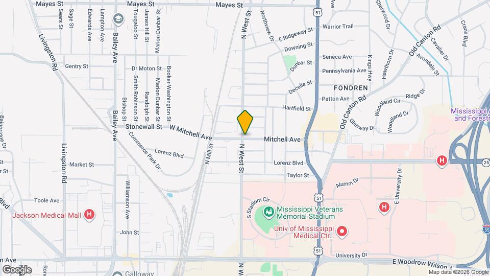 3002 N West St Map and Location Details