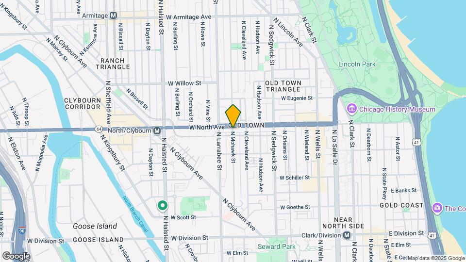 1555 N Mohawk St Map and Location Details