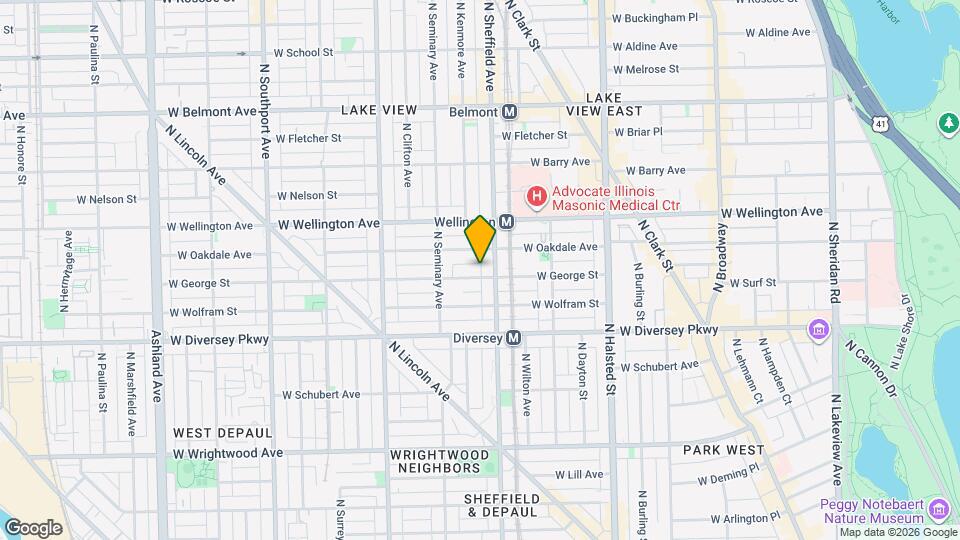 1014 W George St Map and Location Details