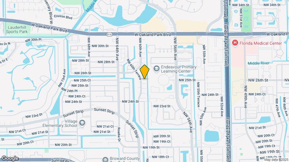 5954 NW 25th Ct Map and Location Details