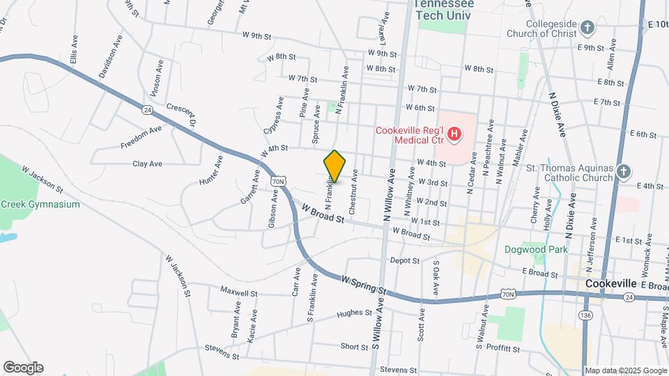 131 N Franklin Ave Map and Location Details