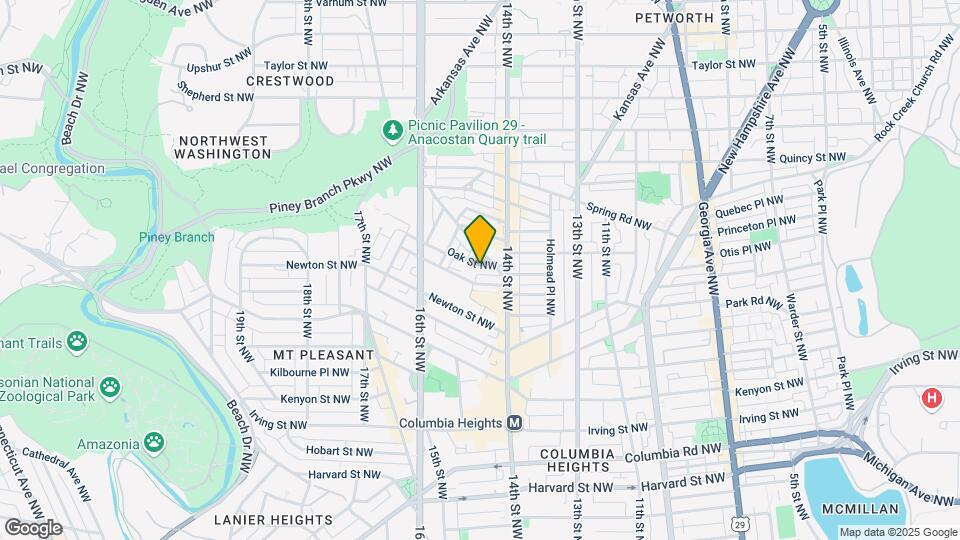1428 Oak St NW Mapa y Detalles de la Ubicación