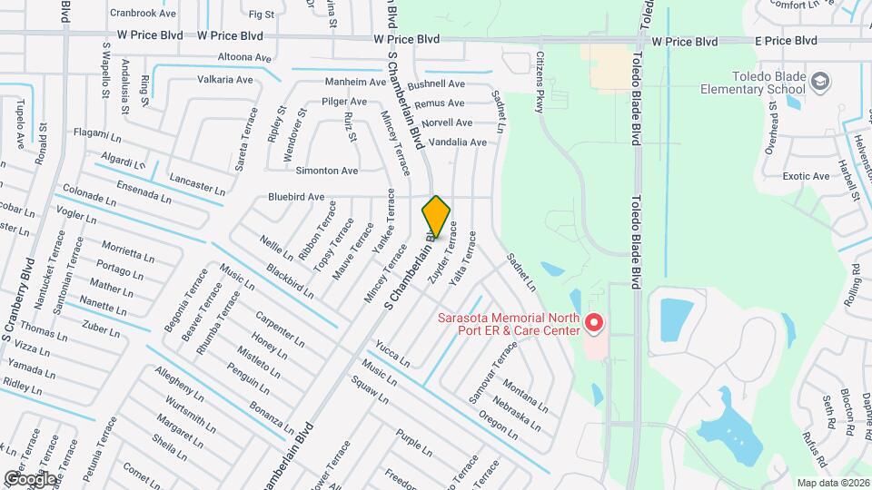 2082 S Chamberlain Blvd Map and Location Details