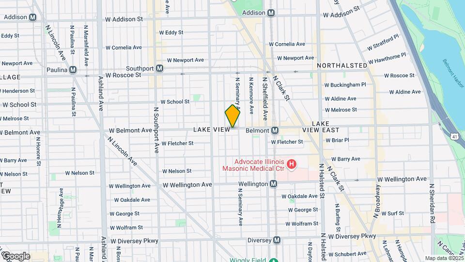 1111 W Belmont Ave Mapa y Detalles de la Ubicación